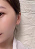 QMXD足銀耳環(huán)女純銀999素圈耳釘女2025年新款高級感防堵耳圈生日禮物 【12mm】養(yǎng)耳洞素圈耳圈一對 曬單實拍圖