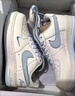 CLENIKEEDAIR NIKE空軍一號(hào)ins新款A(yù)F1小勾淺灰低幫男女潮流時(shí)尚百搭板鞋運(yùn) AF1-白銀藍(lán)【高品質(zhì)NIKE】 42 NIKE 曬單實(shí)拍圖