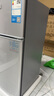 志高（CHIGO）小冰箱迷你小型家用冷藏冷凍兩用宿舍出租房用雙門辦公室電冰箱節(jié)能省電 【一級能效】76L銀色【三天約一度電】 曬單實(shí)拍圖