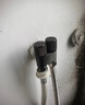 洛曲一進(jìn)三出角閥三通分水閥四通多功能洗衣機(jī)龍頭馬桶一進(jìn)二出雙開關(guān) 槍灰【一進(jìn)二出龍頭+洗衣機(jī)嘴】 曬單實(shí)拍圖