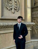 花花公子西服套裝男士韓版修身上衣外套伴郎新郎結婚商務(wù)職業(yè)正裝小西裝男 兩扣黑色上衣 XL 曬單實(shí)拍圖