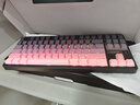 邁從（MCHOSE）K87S/G87旋鈕無(wú)線機(jī)械鍵盤電競(jìng)游戲客制化有線/藍(lán)牙三模gasket結(jié)構(gòu)全鍵熱插拔辦公 G87 黑莓粉漸變側(cè)刻 熾焰軸 曬單實(shí)拍圖
