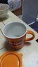 拜杰杯子馬克杯咖啡杯陶瓷杯高顏值水杯家用大容量帶蓋勺沖泡杯400ml 曬單實(shí)拍圖
