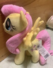 小馬寶莉玩偶原型毛絨公仔趴姿紫悅碧琪抱枕娃娃馬公仔新年禮物女孩 小馬寶莉-原型毛絨-柔柔（M碼） 曬單實(shí)拍圖