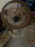 駱駝電風(fēng)扇家用電扇臺式多功能小型風(fēng)扇學(xué)生宿舍桌面風(fēng)扇可搖頭靜音辦公室桌面臺扇 米色臺扇【搖頭/2檔位】 標(biāo)配【1.3米電源線】 曬單實拍圖
