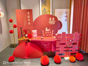 璽飛2025訂婚宴布置全套裝飾kt板擺件定制背景墻高級(jí)定親擺臺(tái)套餐用品 定制款/桃之夭夭【送拍照道具】 送迎賓-無(wú)色差-當(dāng)日發(fā) 曬單實(shí)拍圖