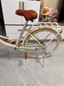 飛鴿（FLYING PIGEON）自行車(chē)成人通勤車(chē)自行車(chē)學(xué)生單車(chē)成人自行車(chē)通勤自行車(chē)女士自行車(chē) 標配奶油米|單速|(zhì)輻條輪+禮包 24寸適合150-170cm 曬單實(shí)拍圖