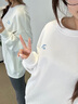 安踏純色衛(wèi)衣女士2025秋季新款時(shí)尚圓領(lǐng)上衣簡約寬松舒適休閑長袖 8712-7深藏青 170 /M 曬單實(shí)拍圖