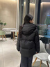 鴨鴨時(shí)空道宇聯(lián)名短款羽絨服男女同款2025新款冬季戶(hù)外極寒面包服外套 星空黑色 L (175) 曬單實(shí)拍圖