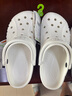 卡駱馳（crocs）經(jīng)典Clog男女洞洞鞋一腳蹬沙灘鞋CR10001-100 39 （39-40） 曬單實(shí)拍圖