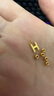 六福珠寶足金字母黃金吊墜不含項鏈 計價(jià) GJG0090DS 0.33克(含工費112元) 字母D 曬單實(shí)拍圖