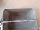 京東物流 塑料收納箱玩具儲(chǔ)物箱加大容量宿舍被子衣服收納箱批發(fā) 加大號(hào)箱 42*31*22cm 灰色 曬單實(shí)拍圖