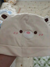 媽媽果（org.mama）月子帽夏季產(chǎn)婦帽子產(chǎn)后月子發(fā)帶頭巾女孕婦帽防風(fēng)帽可愛(ài)秋季薄款 米洛熊（大人帽+胎帽）米色 曬單實(shí)拍圖