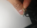 慕璨（OWN SHINE）【官方正品】流光碎語(yǔ)PT950鉑金戒指排鉆真鉆培育鉆戒 送女友禮物 窄版約35分 15號 曬單實(shí)拍圖