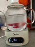 美的（Midea）花漾0膠水全玻璃全自動養(yǎng)生壺 辦公室多功能煮茶壺 燒水壺恒溫電熱水壺煮茶器花茶壺1L YS10B101 曬單實拍圖