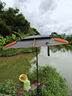 simago喜曼多釣魚(yú)傘遮陽(yáng)傘防暴雨防紫外線(xiàn)防曬防風(fēng)萬(wàn)向釣傘 黑膠傘1.8米 曬單實(shí)拍圖