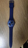 斯沃琪（Swatch）瑞士手表 紳士藍2.0 雙日歷開(kāi)學(xué)禮物石英男女腕表考試表 SO28N702 曬單實(shí)拍圖