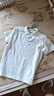 布先生佟大為明星同款美式休閑polo衫男春夏純棉短袖 白色 XL/180  曬單實(shí)拍圖