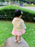 優(yōu)奇嬰兒馬甲春秋外穿網(wǎng)紅寶寶春裝坎肩外套小背心潮服男女童秋冬馬甲 杏色小兔 80 曬單實拍圖