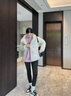 鴨鴨（YAYA）蓄熱短款羽絨服女2025年冬季新款時(shí)尚休閑寬松加厚保暖小個(gè)子外套 米色 M (建議110-125斤) 曬單實(shí)拍圖