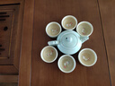 錦榆園老榆木實(shí)木茶桌椅組合辦公室家用茶幾一體現代簡(jiǎn)約功夫禪意泡茶臺 1.5米茶桌+1圍椅+4月牙椅/木茶盤(pán) 曬單實(shí)拍圖
