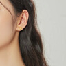 周生生  黃金耳飾 足金曲奇耳釘耳環(huán) 送女友禮物69681E 定價 曬單實(shí)拍圖