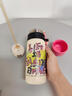恩尼諾兒童吸管保溫杯學(xué)生上學(xué)運動(dòng)水壺直飲吸管兩用喝水杯316不銹鋼 橙光粉【可放書(shū)包側兜】【升級雙飲】 550ml 曬單實(shí)拍圖