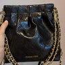 CHARLES&KEITH迷你菱格流浪包單肩斜挎雙肩包包女包生日禮物CK2-60782390 Black黑色 S 曬單實拍圖