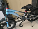 鳳凰山地自行車男女變速山地車碟剎青少年兒童自行車學生單車 星際 藍灰【單速+輻條輪】 20寸【適合125-160cm】 曬單實拍圖