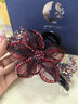 伊黛兒韓國高檔手工銅絲編織花朵抓夾輕奢水晶后腦勺優(yōu)雅盤(pán)發(fā)大號鯊魚(yú)夾 曬單實(shí)拍圖