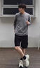 杰雷諾美式復(fù)古潮牌長(zhǎng)袖t恤男秋季2025新款寬松內(nèi)搭絨感打底衫男士上衣 灰色 4XL 適合200-220斤 曬單實(shí)拍圖