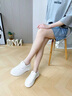 紅蜻蜓女鞋2025秋新款厚底小白鞋女士輕便軟底休閑鞋小個(gè)子增高板鞋 米棕【四季單鞋款】EXB350261 37 （運動(dòng)鞋碼） 曬單實(shí)拍圖