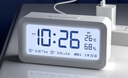 得力（deli）兒童節(jié)禮物充電電子鬧鐘背光家用學(xué)生兒童溫濕度計(jì)床頭鐘開學(xué)升學(xué)必備白 LE103A 曬單實(shí)拍圖