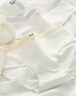 FitonTon5條裝內(nèi)褲女純棉10A抑菌女士內(nèi)褲中腰可愛少女初中生青春期三角褲 曬單實拍圖