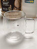 Glasslock茶杯雙層玻璃杯家用水杯咖啡杯耐高溫泡茶杯辦公室高硼硅450ml 曬單實(shí)拍圖
