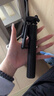 超迷你手機自拍桿藍牙抖音直播一體式伸縮便攜拍照攝影支架三腳架通用 黑色基礎款不帶燈 曬單實拍圖