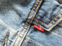 Levi's李維斯情侶同款美式經(jīng)典復(fù)古休閑時(shí)尚潮牌修身牛仔夾克外套 中藍(lán)色 L 曬單實(shí)拍圖