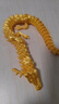 貽貝3D打印龍水晶龍兒童玩具關(guān)節(jié)可活動裝飾炫酷生日禮物車載擺件 35cm水晶龍【金-藍(lán)-銅漸變色】 曬單實(shí)拍圖