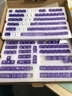 新盟PBT五面熱升華+PC透明雙拼鍵帽客制化大全套原廠高度diy適配68/75/87/98/104/108等配列機(jī)械鍵盤(pán) 烏梅紫醬-原廠高度【151鍵】 曬單實(shí)拍圖