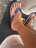 CORCS CROCS卡駱25新款人字拖厚底男女夏天戶(hù)外穿休閑夾腳防滑涼拖鞋 藏青色 40 曬單實(shí)拍圖