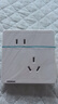 西門(mén)子（SIEMENS）插座面板 10A斜五孔插座 電源插座 致典雅白色5UB14183NC012P 曬單實(shí)拍圖