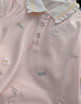 戴維貝拉（DAVE＆BELLA）兒童t恤短袖女童上衣女寶寶衣服童裝汽水棉中大童POLO衫夏裝新款 粉色小兔【現(xiàn)貨】 100 cm（建議身高90-100cm） 曬單實拍圖