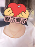 德瑪納【膠囊衣櫥】夏季花邊U領(lǐng)棉氨打底衫短袖微彈小個(gè)子遮肉女式t恤 曬單實(shí)拍圖