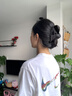 唐芙妮赫本風(fēng)發(fā)夾路易斯蝴蝶結(jié)抓夾女后腦勺顯發(fā)量頭飾盤發(fā)高級感鯊魚夾 13cm抓夾發(fā)量多 曬單實拍圖