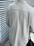 回力休閑長(zhǎng)袖襯衫男款春秋季運(yùn)動(dòng)透氣寬松上衣親膚免燙法蘭絨男士外套 麻灰(純色) L /175(回力潮牌 品質(zhì)保障) 曬單實(shí)拍圖