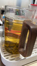 雅集加厚耐熱玻璃杯月牙茶隔大容量豪飲杯800ml帶把男士過(guò)濾泡茶水杯 曬單實(shí)拍圖