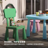 宜家（IKEA）MAMMUT瑪莫特兒童桌學(xué)習繪畫(huà)小桌子學(xué)生家用幼兒園餐桌 兒童桌亮綠色77x55cm+兒童椅亮綠色 曬單實(shí)拍圖