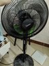 美的（Midea）電風(fēng)扇 家用風(fēng)扇 落地扇 7葉遠距強風(fēng)電扇 立式輕音節能可定時(shí)降溫 黑色機械款 【升級遙控長(cháng)預約】5檔風(fēng)量 曬單實(shí)拍圖