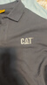 CAT卡特25夏季新品男士反光印花基礎LOGO設計翻領(lǐng)POLO衫短袖T恤 曬單實(shí)拍圖