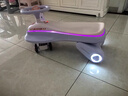 babycare兒童電動(dòng)扭扭車(chē)聲光后輪驅動(dòng)雙人靜音輪寶寶小孩防側翻搖搖車(chē)玩具 【30首+電動(dòng)款】黎空紫 曬單實(shí)拍圖